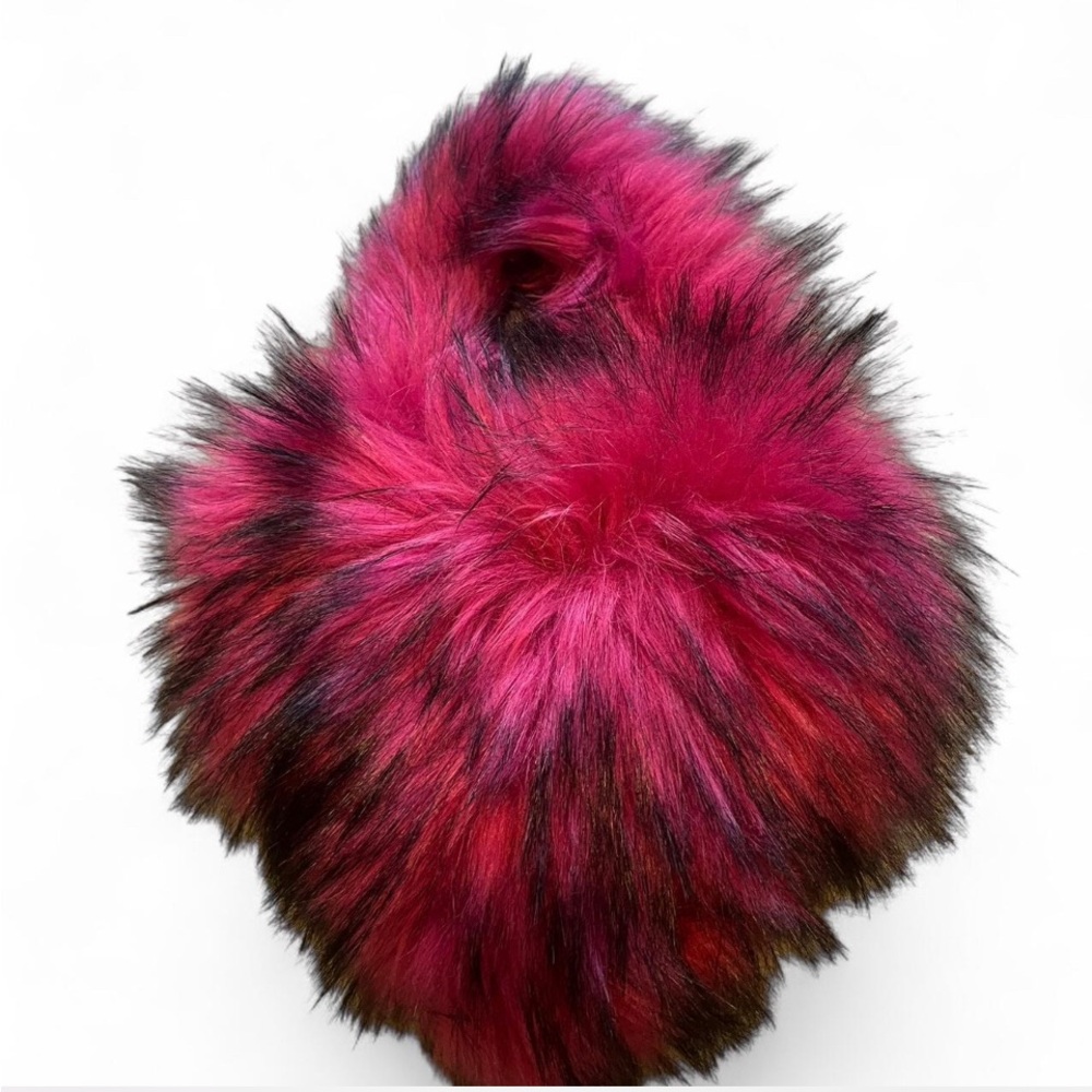 Fuchsia Pink Faux Fur Purse